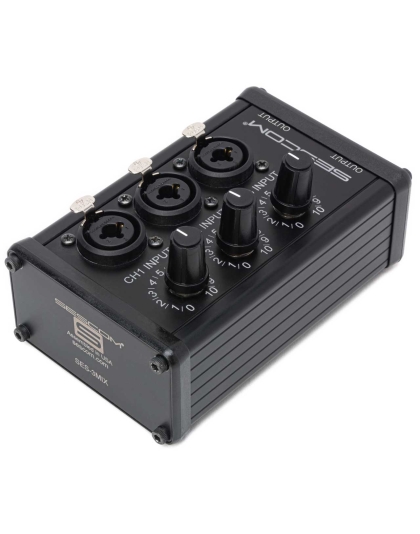 3-Channel Mic/Line Mixer with Independent Level Control