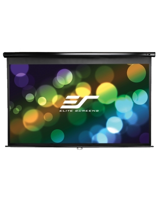 135-Inch 16:9 Front Projection Manual Screen (Black Case)