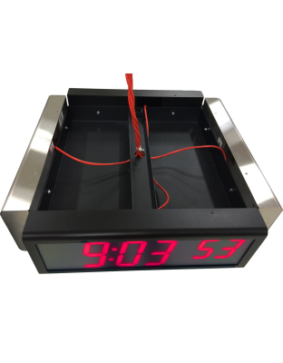 6 Digit PoE Clock Quad Ceiling Mount