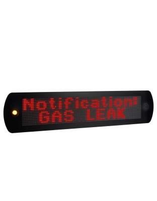 OnAlert™ PoE Emergency Messaging LED Display and Clock with Strobe Light and Alert Tone