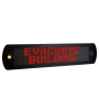 OnAlert™ PoE Emergency Messaging LED Display and Clock with Strobe Light and Alert Tone