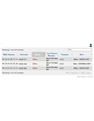 Cloud Clock Monitoring System for PoE Clocks