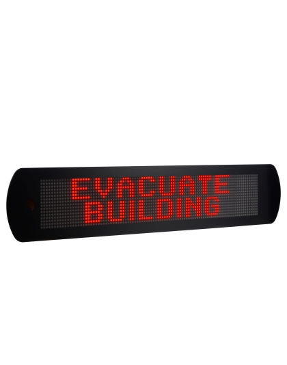 OnAlert™ Emergency Messaging LED Display and Clock