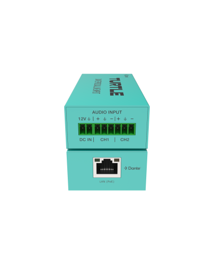 Pro Dante Dual Channel Analog Line Input Adapter with Gain Control