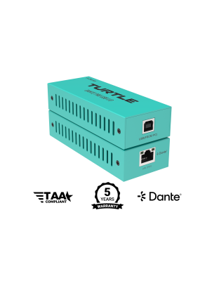 Pro Dante Dual Channel USB-C I/O Adapter