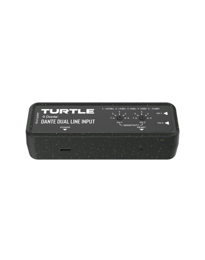 Dante Dual Channel Analog Line Input Adapter with Gain Controls