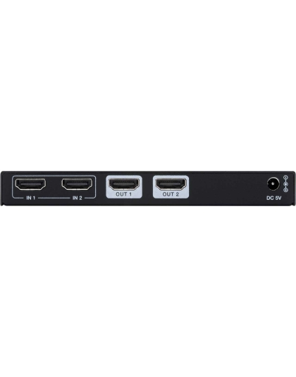 8K HDMI 2.1 and HDCP 2.3 Compliant 2x1x2 Splitter &amp; Switcher