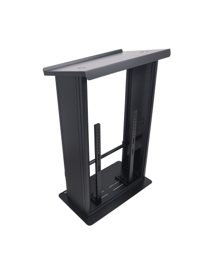 Maestro Multi-Media Lectern Podium For LED Flatscreen TVs up to 32" with 2 Gooseneck Mic Stands
