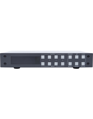 4K HDR 4x4 HDMI Matrix Switcher with Downscaling - 18Gbps