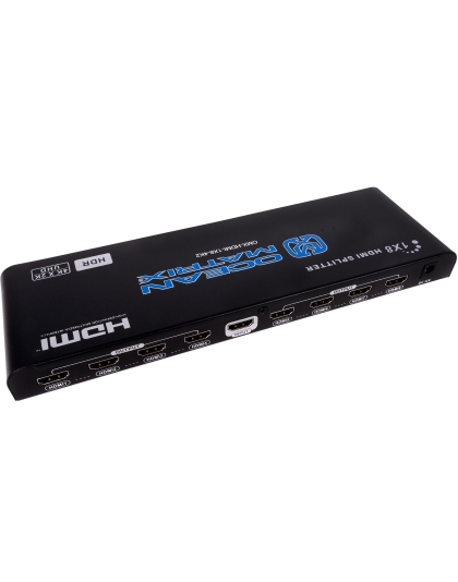 4k UHD 1x8 HDMI 2.0 Splitter/Distribution Amplifier with EDID