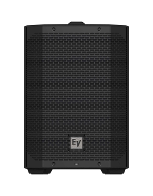 8 inch weatherized lithium ion battery powered loudspeaker bluetooth audio control