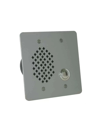 2-Gang Vandal-Resistant Intercom Station with Transformer and Call Switch