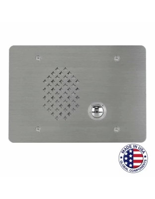 3-Gang Vandal-Resistant Intercom Station with Transformer and Call Switch