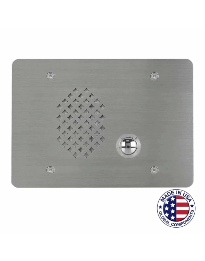 3-Gang Vandal-Resistant Intercom Station with Transformer and Call Switch