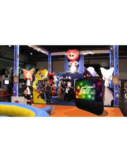 92-Inch Pop-up Cinema Portable 16:9 Front Projection Screen