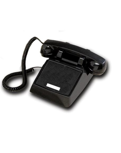 250000-VBA-NDL Black desk no dial