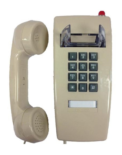 255444V0E27MD Wall Phone w/MSG Light
