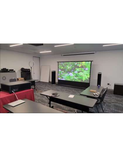 133-Inch Presenter Pro Riser CineGrey 4D Electric 16:9 Screen