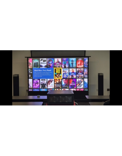 133-Inch Presenter Pro Riser CineGrey 4D Electric 16:9 Screen