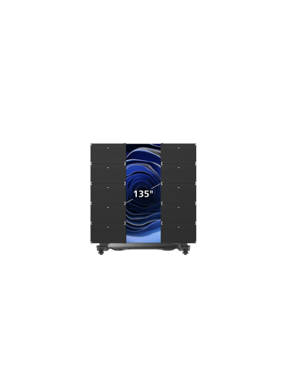135-inch Unite All-in-One Foldable LED Display with Motorized Cart and Road Case