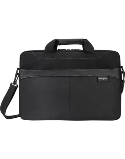 15.6in Bus Casual Slim Briefcase, BK