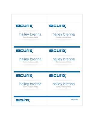 Printable Badge Inserts, 4" x 3", Pack of 60