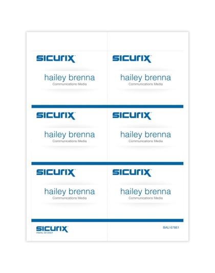 Printable Badge Inserts, 4" x 3", Pack of 60
