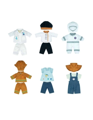 Doll Clothing Set, 15", Set of 6 Professions