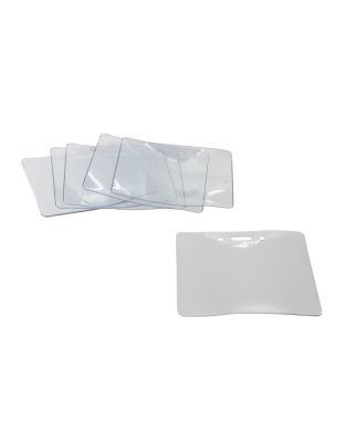 Proximity Badge Holders, Horizontal, Clear, Pack of 50