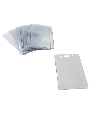 Proximity Badge Holders, Vertical, Clear, Pack of 50