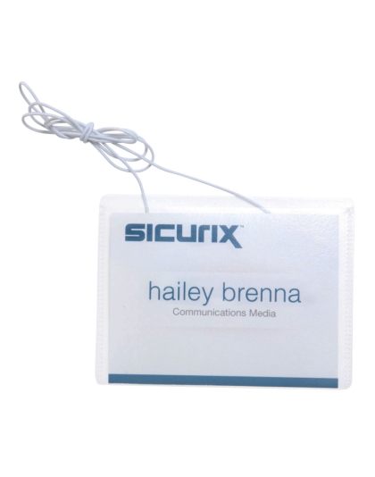 Hanging Style ID Badge Holder Kit with Printable Inserts, 4" x 3", Pack of 50
