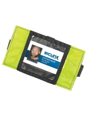 Reflective Safety Armband Badge Holder, Horizontal