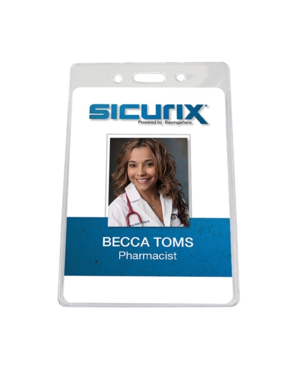 ID Badge Holder, Government/Military, Vertical, Pack of 50