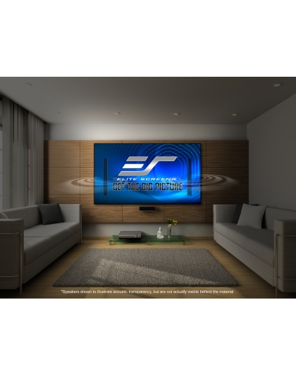 135-Inch Aeon AcousticPro UHD Fixed Frame Acoustically Transparent 16:9 Front Projection Screen