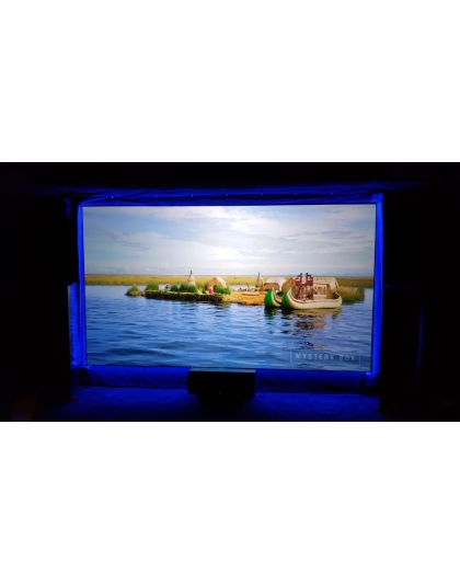 92-Inch Aeon CineGrey 3D Fixed Frame Ceiling/Ambient Light Rejecting 16:9 Front Projection Screen
