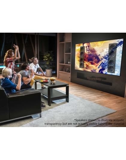 138-Inch Aeon CineGrey 4D AT Fixed Frame Acoustically Transparent 16:9 Front Projection Screen
