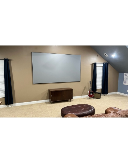 138-Inch Aeon CineGrey 4D AT Fixed Frame Acoustically Transparent 16:9 Front Projection Screen