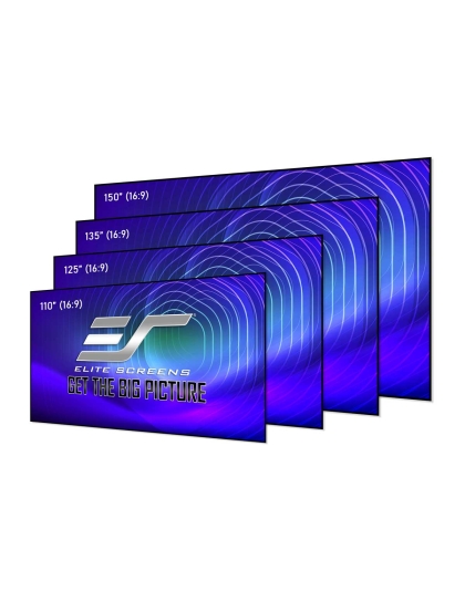 138-Inch Aeon CineGrey 4D AT Fixed Frame Acoustically Transparent 16:9 Front Projection Screen