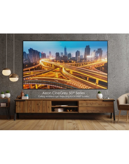 135-Inch Aeon CineGrey 5D Fixed Frame Ceiling/Ambient Light Rejecting 16:9 Front Projection Screen