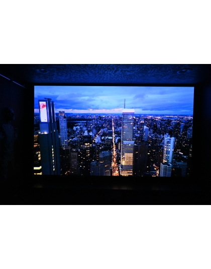 158-Inch Aeon CineWhite A8K Fixed Frame Acoustically Transparent 2.35:1 Front Projection Screen