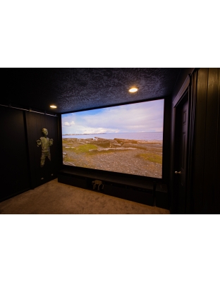 138-Inch Aeon CineWhite A8K Fixed Frame Acoustically Transparent 2.35:1 Front Projection Screen