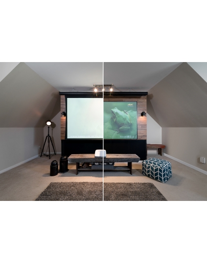 103-Inch Aeon CLR Fixed Frame Ceiling/Ambient Light Rejecting 16:9 Front Projection Screen