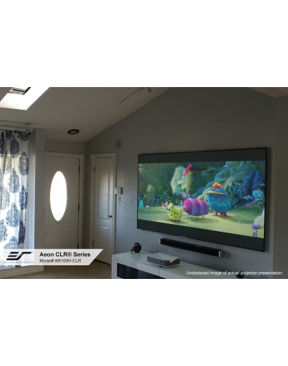 103-Inch Aeon CLR Fixed Frame Ceiling/Ambient Light Rejecting 16:9 Front Projection Screen