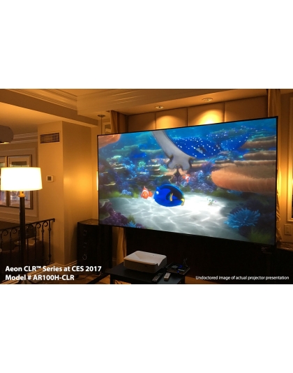 103-Inch Aeon CLR Fixed Frame Ceiling/Ambient Light Rejecting 16:9 Front Projection Screen