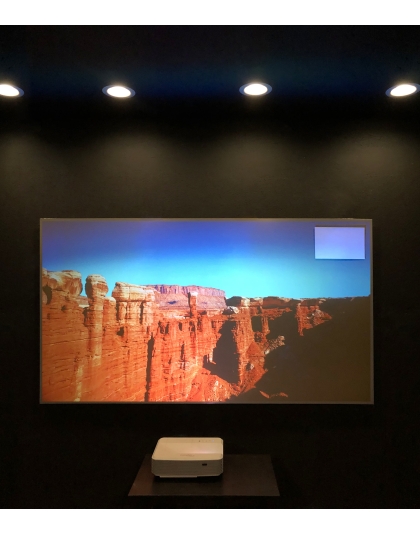123-Inch Aeon CLR 2 Fixed Frame Ceiling/Ambient Light Rejecting 16:9 Front Projection Screen