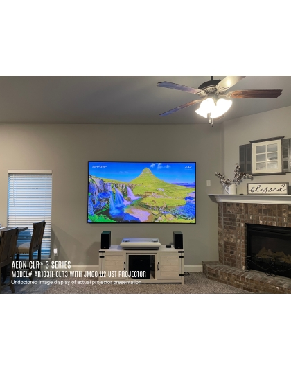 103-Inch Aeon CLR 3 Fixed Frame Ceiling/Ambient Light Rejecting 16:9 Front Projection Screen
