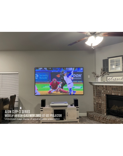 103-Inch Aeon CLR 3 Fixed Frame Ceiling/Ambient Light Rejecting 16:9 Front Projection Screen