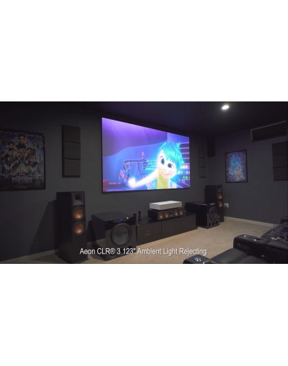 103-Inch Aeon CLR 3 Fixed Frame Ceiling/Ambient Light Rejecting 16:9 Front Projection Screen