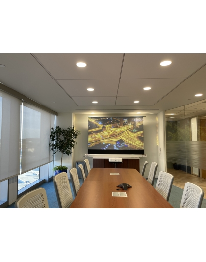 121-Inch Kestrel Tab-Tension 2 CLR 3 Electric Floor-Rising 16:9 Front Projection Screen