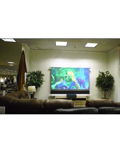121-Inch Kestrel Tab-Tension 2 CLR 3 Electric Floor-Rising 16:9 Front Projection Screen